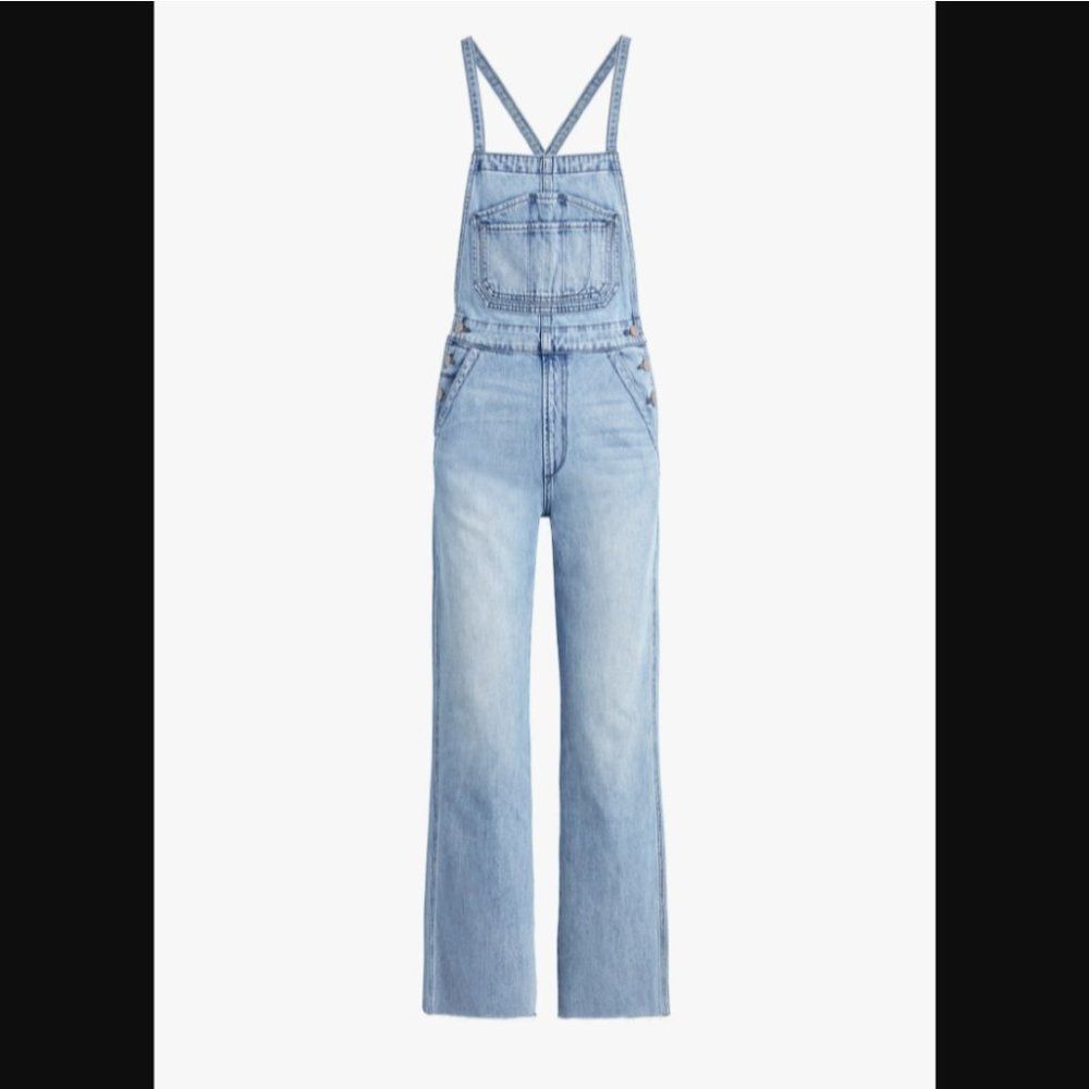 Joe's Captivate The Wide Leg High Rise Overall Jea - Picture 4 of 16
